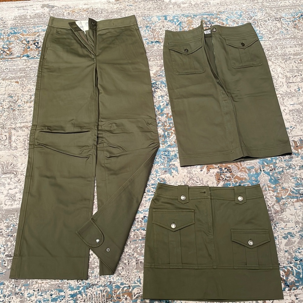Philosophy Di Alberta Ferretti pants, mid size skirt, Mini skirt.